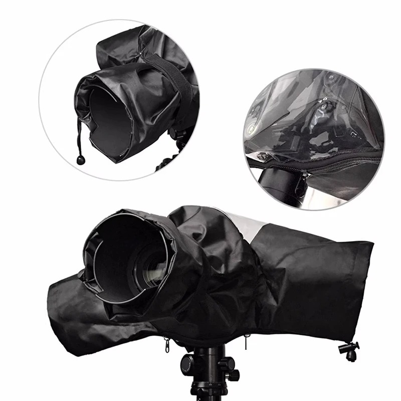 Capa Impermeável para Câmera DSLR com Lente Média/Longa – Protetor Anti Chuva, Poeira e Areia para Fotografia Outdoor - foto 2