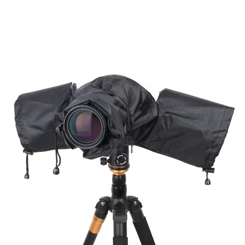Capa Impermeável para Câmera DSLR com Lente Média/Longa – Protetor Anti Chuva, Poeira e Areia para Fotografia Outdoor
