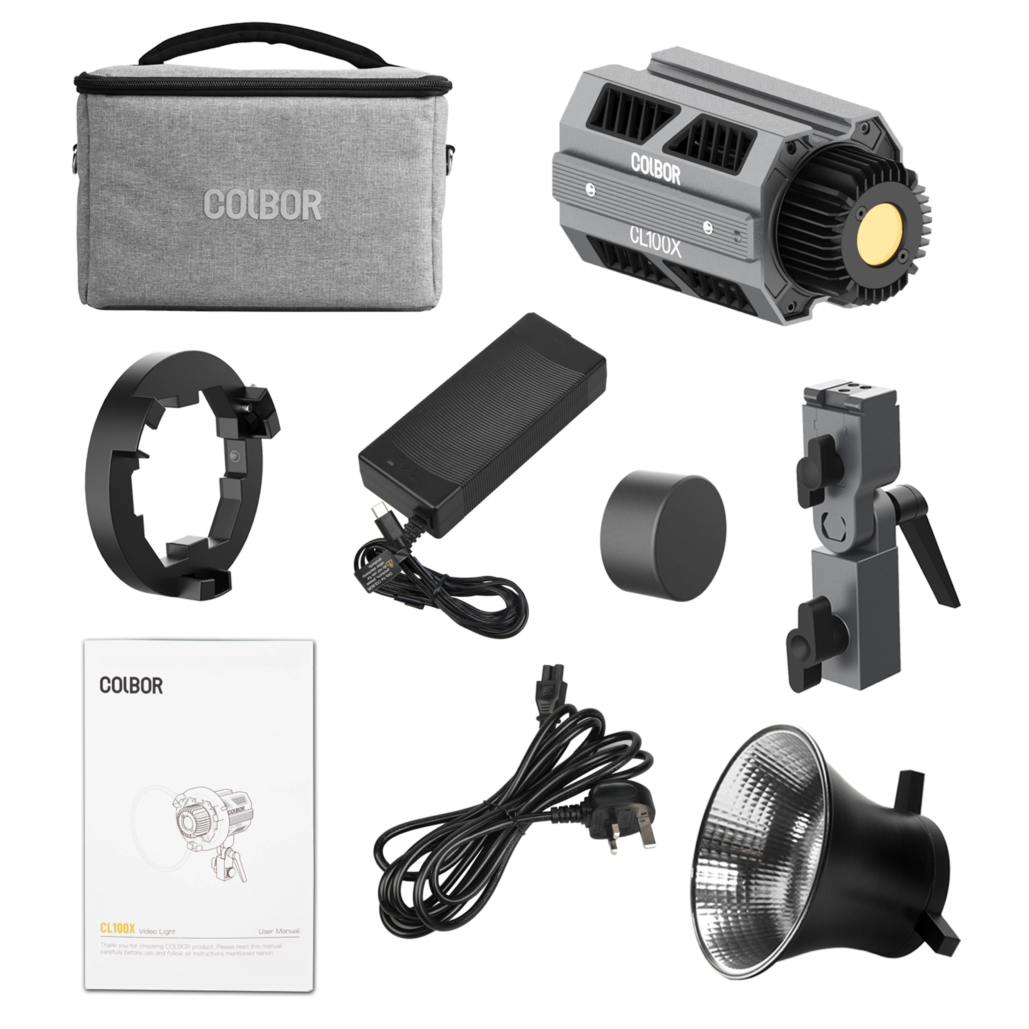 Luz de Vídeo LED Synco COLBOR CL100X 100W, Controle por App e Temperatura 2700K-6500K