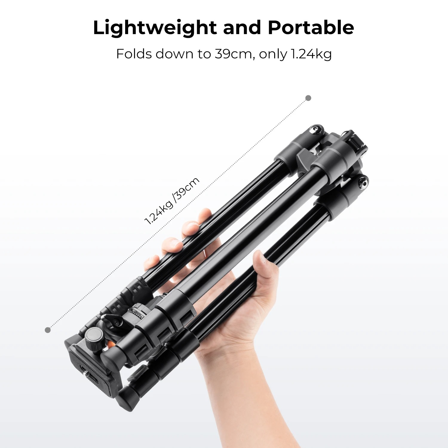 Tripé Portátil K&F Concept Flexível com Cabeça 360° para Câmeras - foto 2