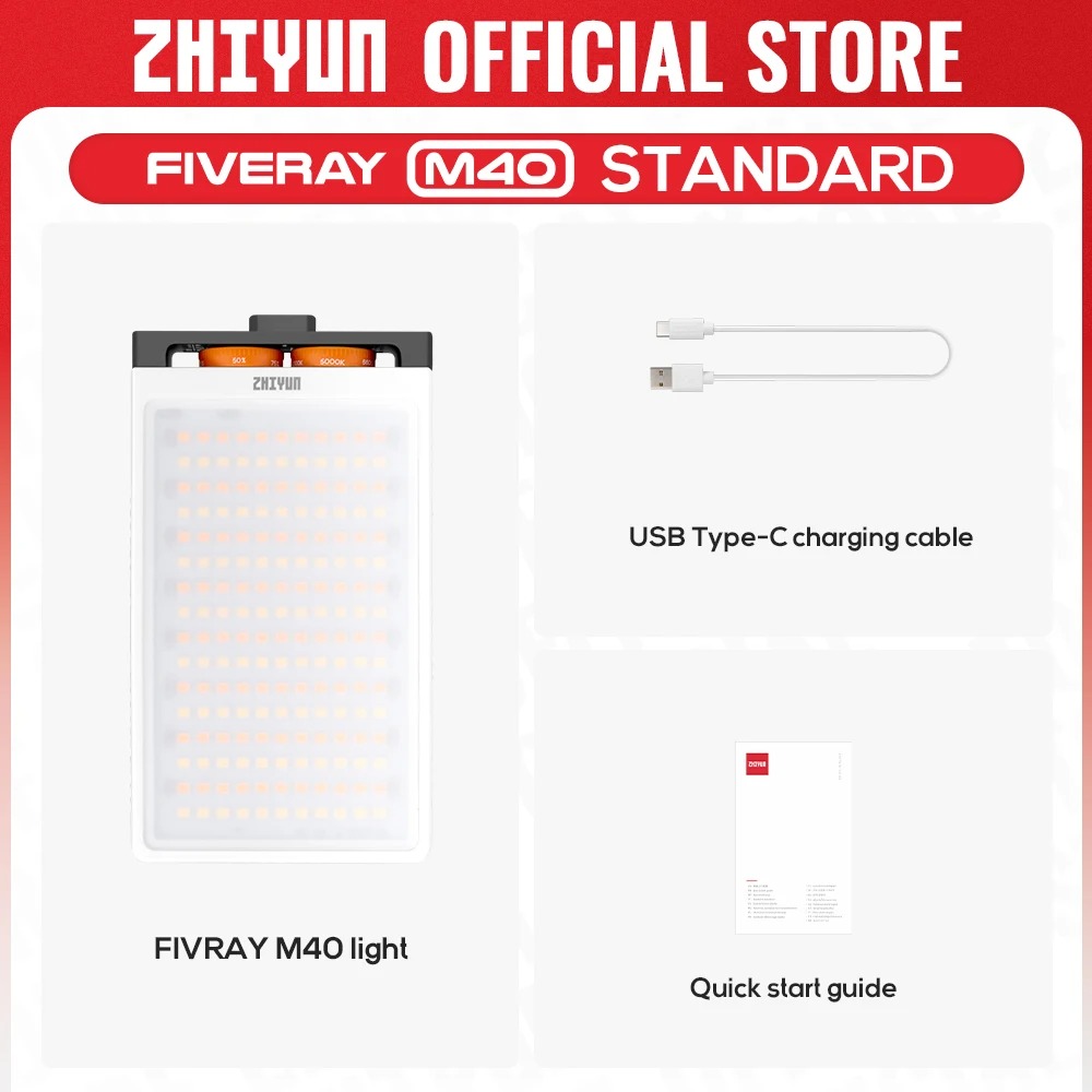 Difusor de Luz de Silicone ZHIYUN para Luzes LED FIVERAY M40