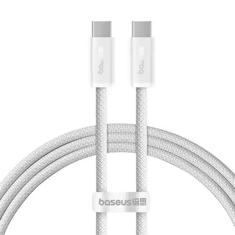 Cabo Baseus Dynamic 4 Fast Charging Usb-c P/ Tipo C 100w (Branco - 2m)