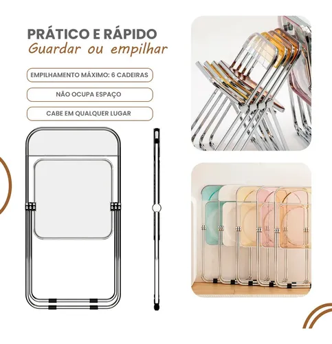 Cadeira Dobrável Industrial Rozin Resistente Até 150kg - foto 3