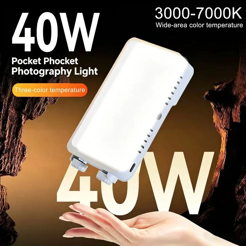 MINI LUZ LED BICOLOR PARA FOTO E VLOG - 40W
