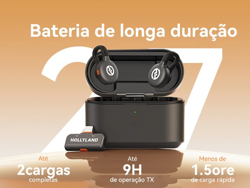 Microfone Hollyland Lark M2s Ultimate Combo Sem Fio - foto 5