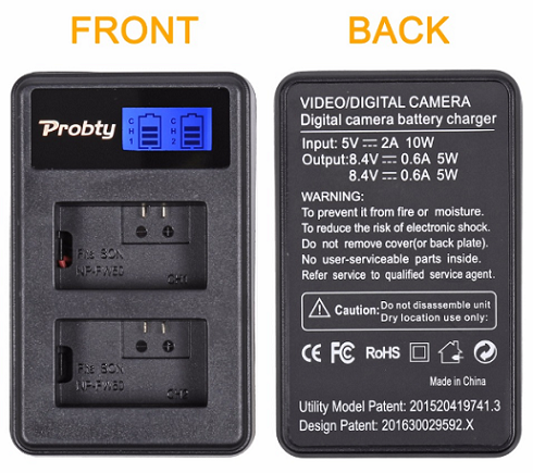 Carregador de Bateria Sony NP-FW50