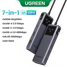 Hub Adaptador Ugreen 7 em 1