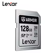 Cartão De Memória Lexar Armor Silver Pro Sd 128 Gb 280-120mb