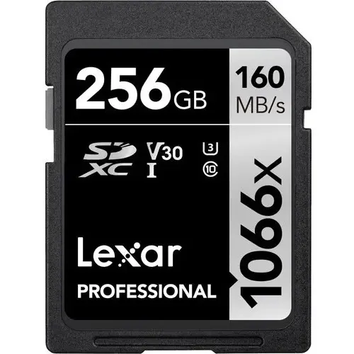 Cartão Memória SDXC 256GB Lexar Professional 1066x Classe 10 160MB/s